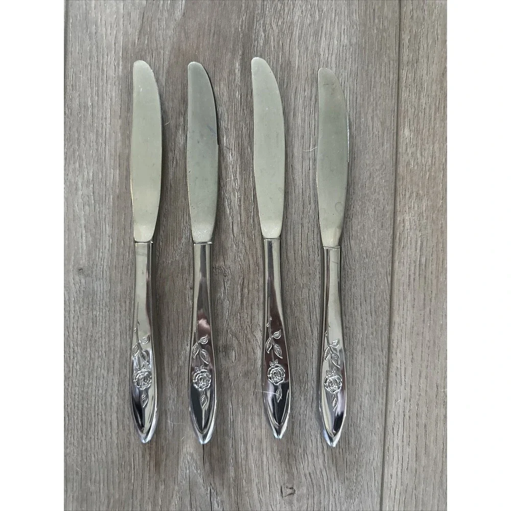 Oneida MY ROSE Community Stainless Flatware -- Set of‎ 4 Butter Knives